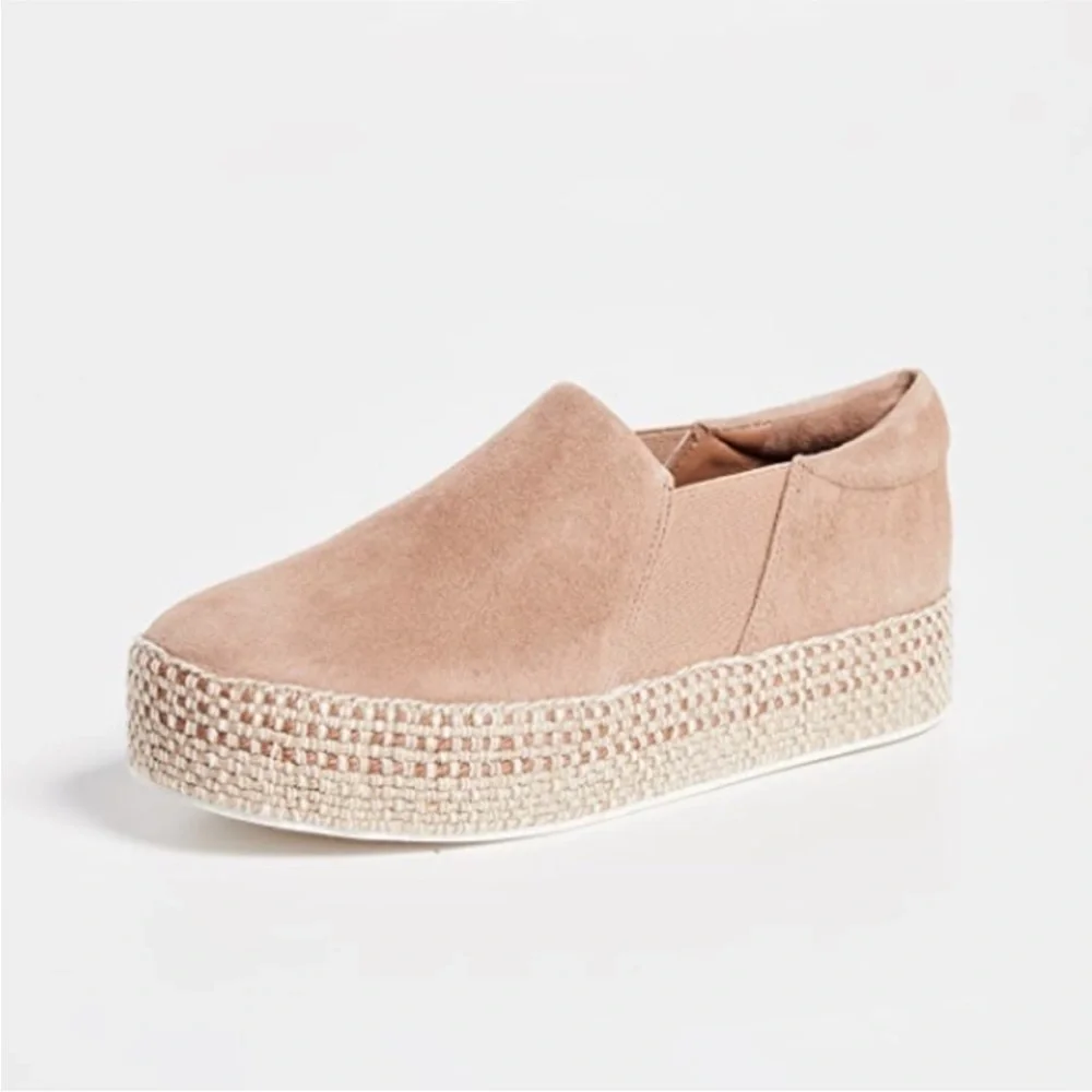 Vince Wilden Platform Suede Slip On Sneakers Shoes